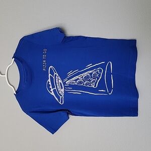 Crazy 8 size small 5-6 blue short sleeve tee